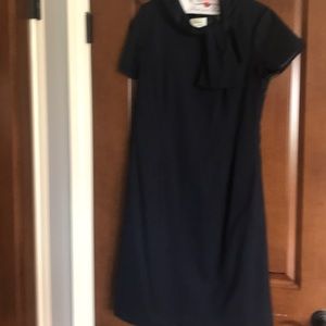 Navy dress.